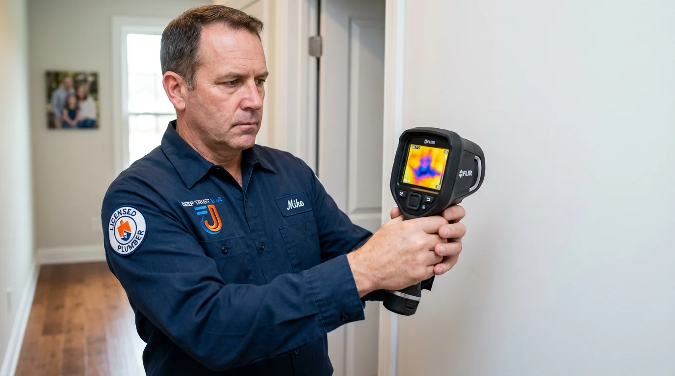 Thermal imaging leak detection by Johns Plumbing LLC in Eatonville